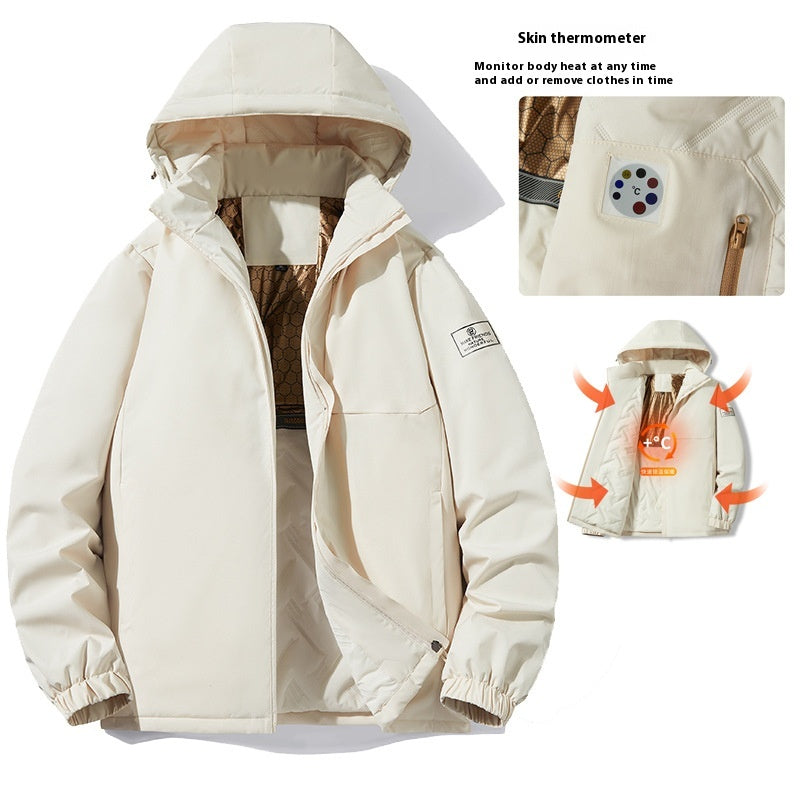 Automne et hiver Température extérieure Sensing coupe-vent imperméable