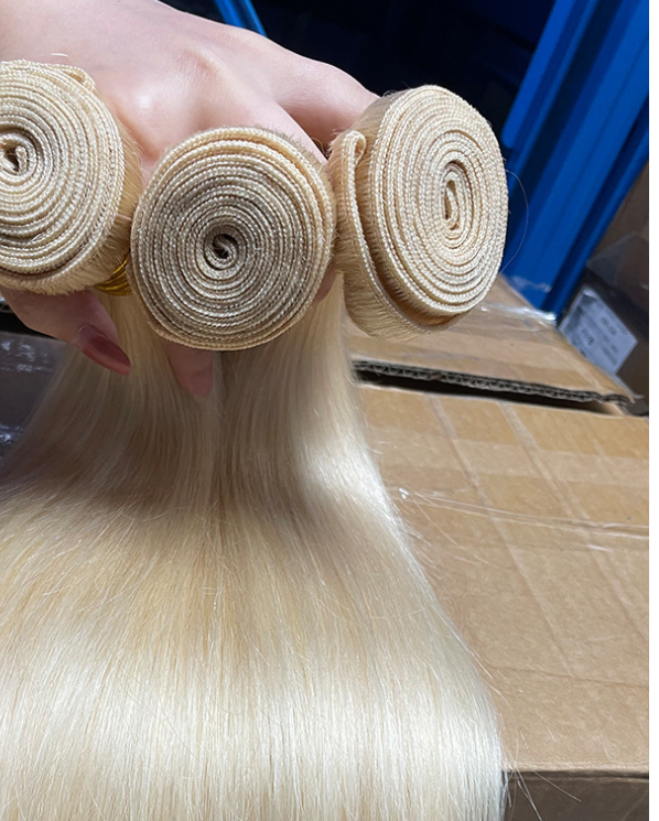 Rideaux de cheveux Bone Straight Fake Gold