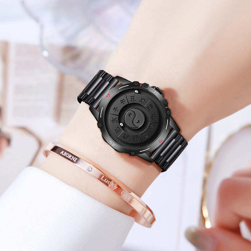 Bagua Maglev boule magnétique montre 12 heures