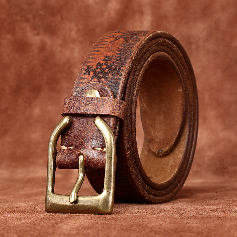 Retro Personality Trend Ceinture de Jeans sculptée