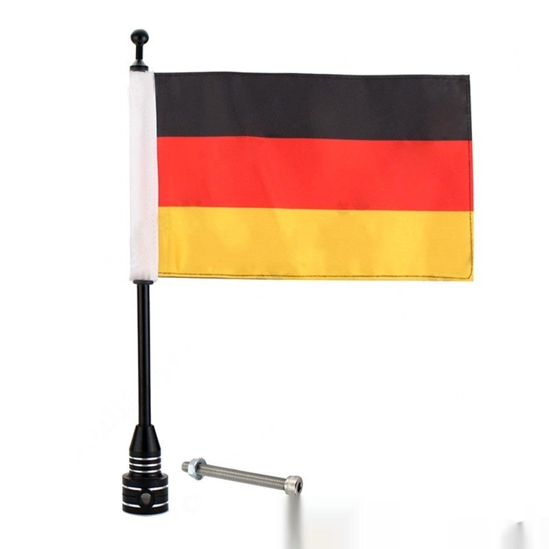 Boîte latérale Bumper Parcelle ou sac à bagages Flagpole
