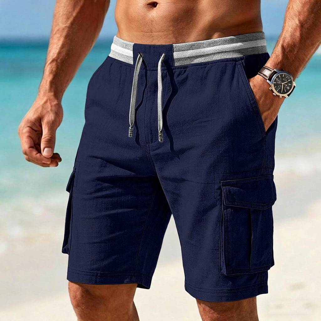 Hot-vending Mode hommes Casual Mode coton et lin élastique cordon de serrage travail Sh