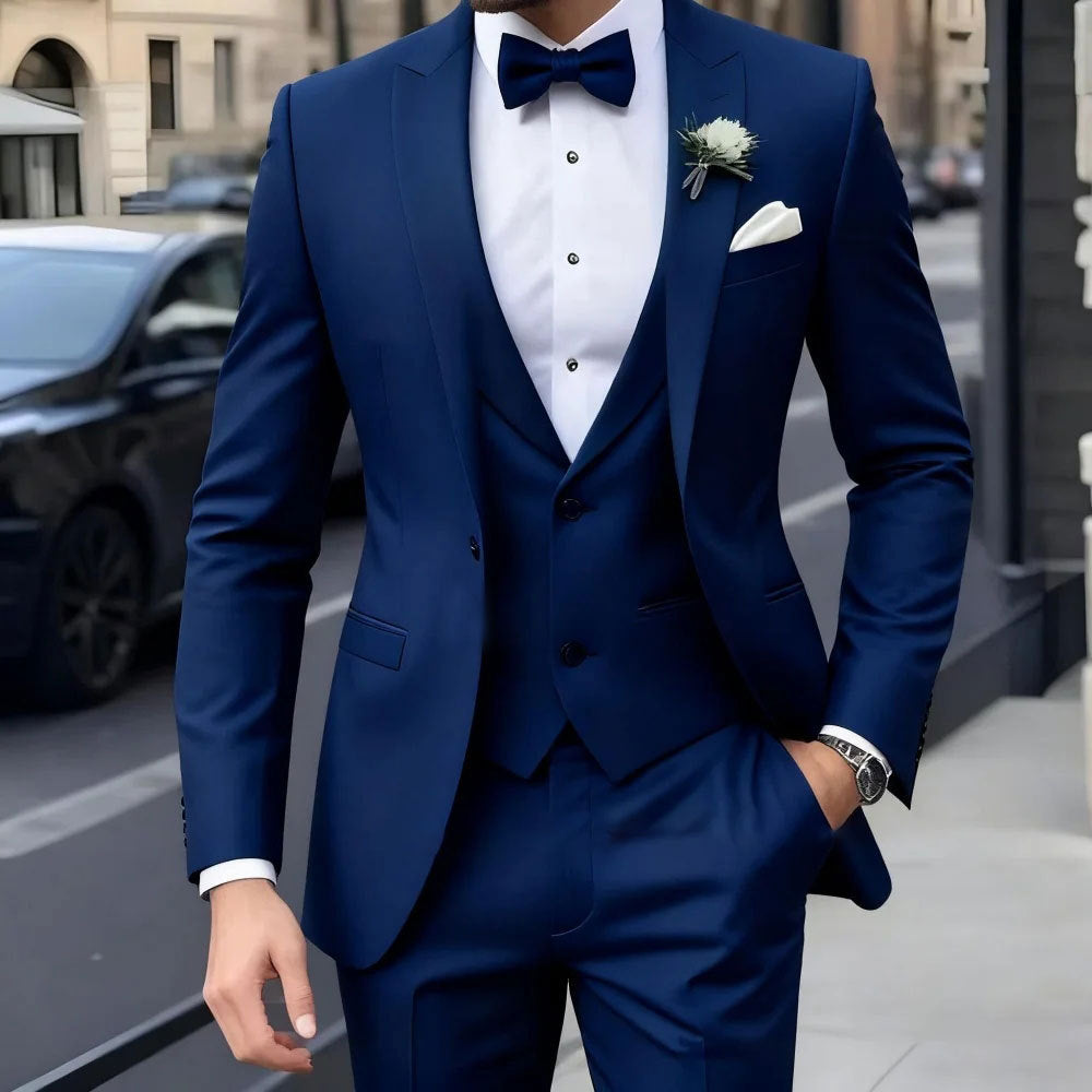 Homme entreprise formelle porter trois pièces costume