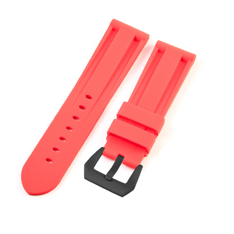 Bracelet de montre en silicone épingle en caoutchouc imperméable
