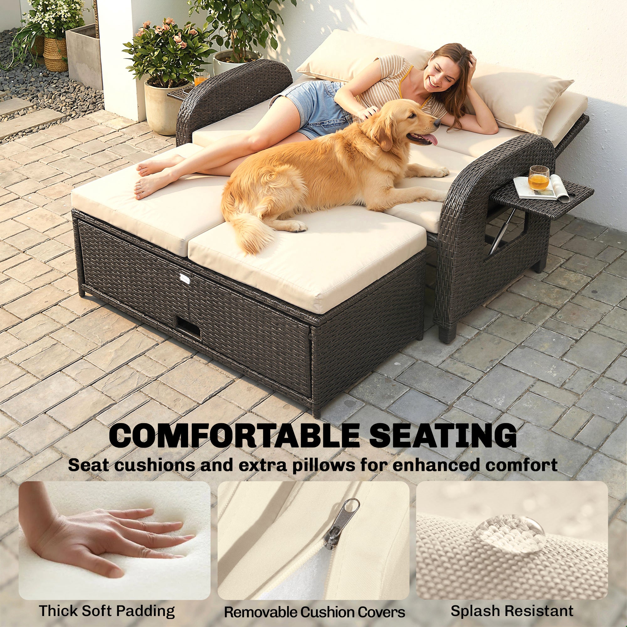 Patio Rattan Daybed
