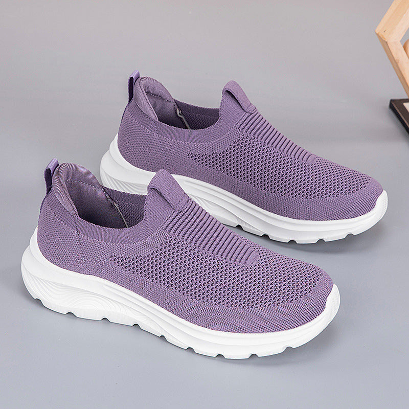 Solid Color Casual Sports Running Shoes