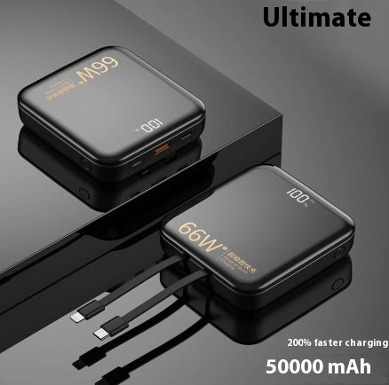 Charge grande capacité Super rapide avec câble Power Bank