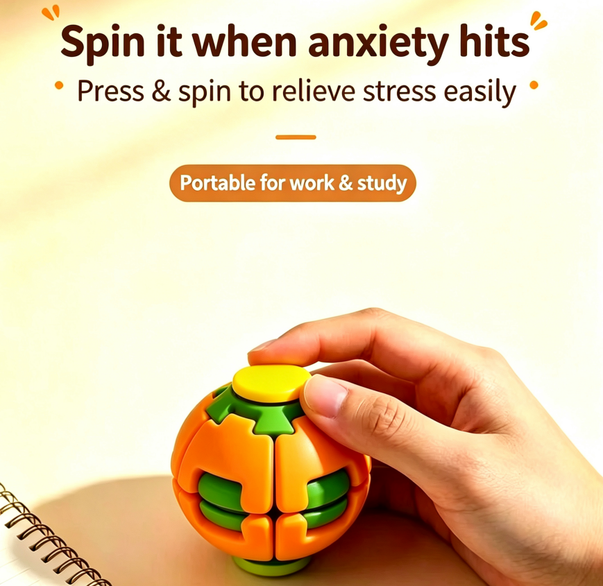 HelixCore Spiral Rotating Fidget Ball