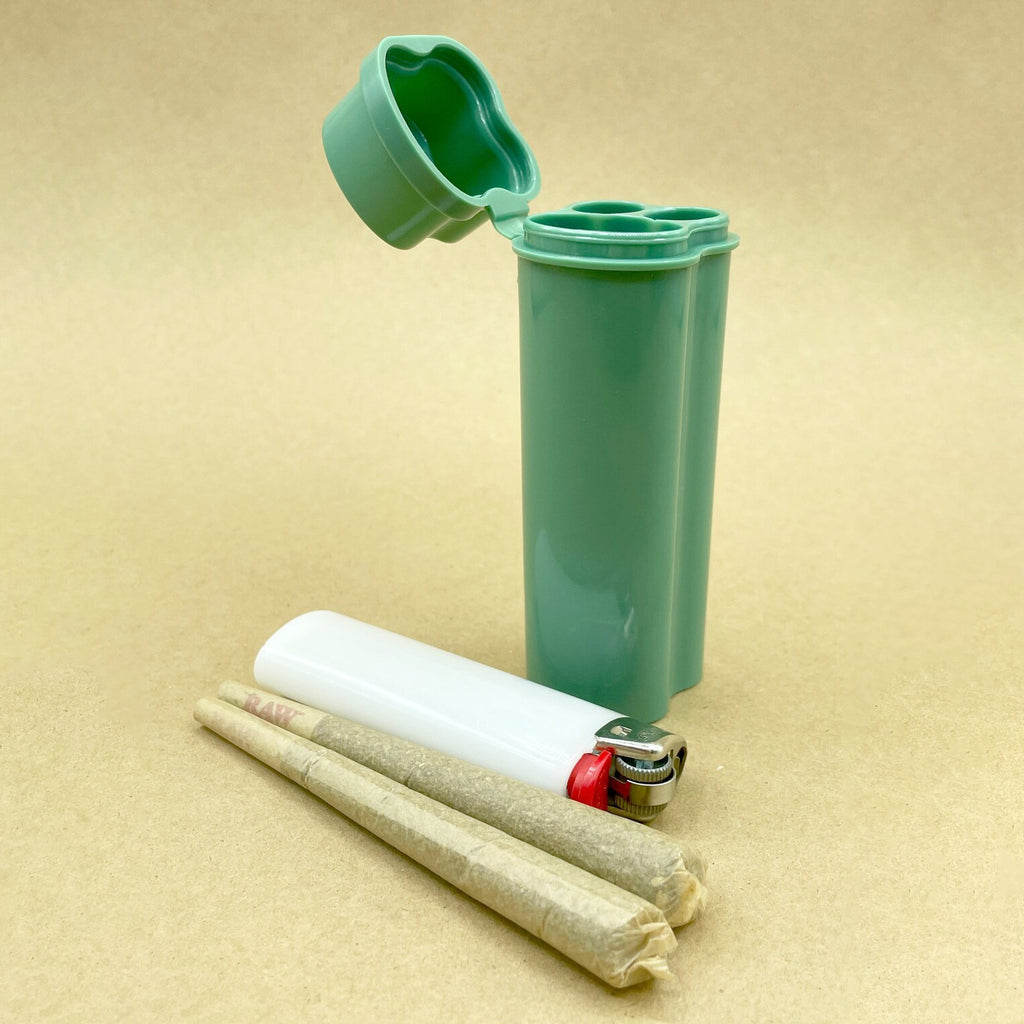 Un-pièce Flip-top Cigarette kit avec deux trous incluant l'éclairage pour un rangement facile