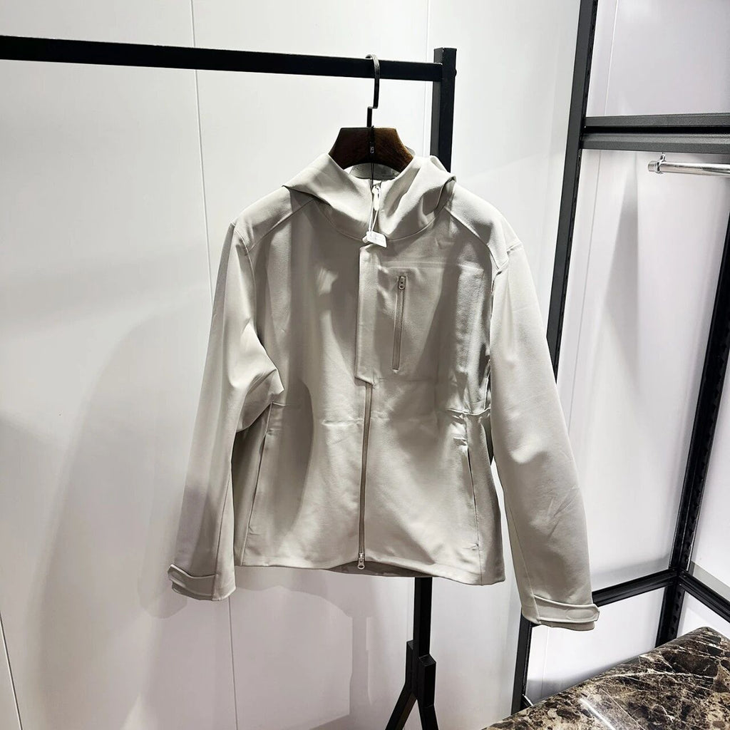 Veste à capuche à capuche avec ruban adhésif pour homme