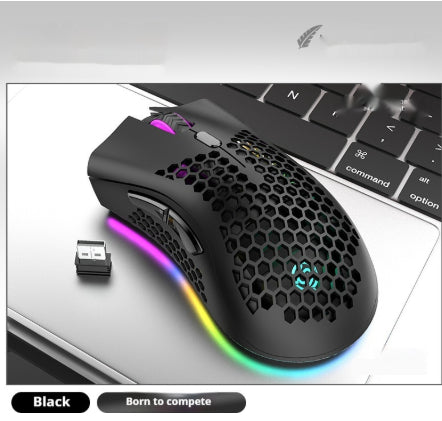 Souris sans fil à charge lumineuse