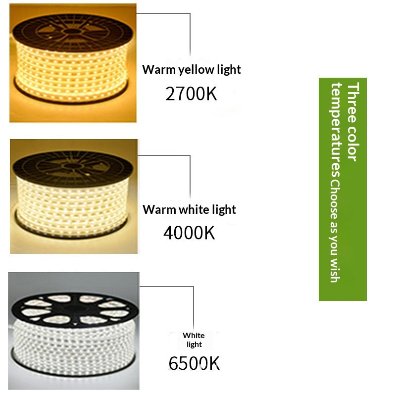 220V Ultra-Bright Haute-Voltage LED Flicker-Free bande de lumière flexible