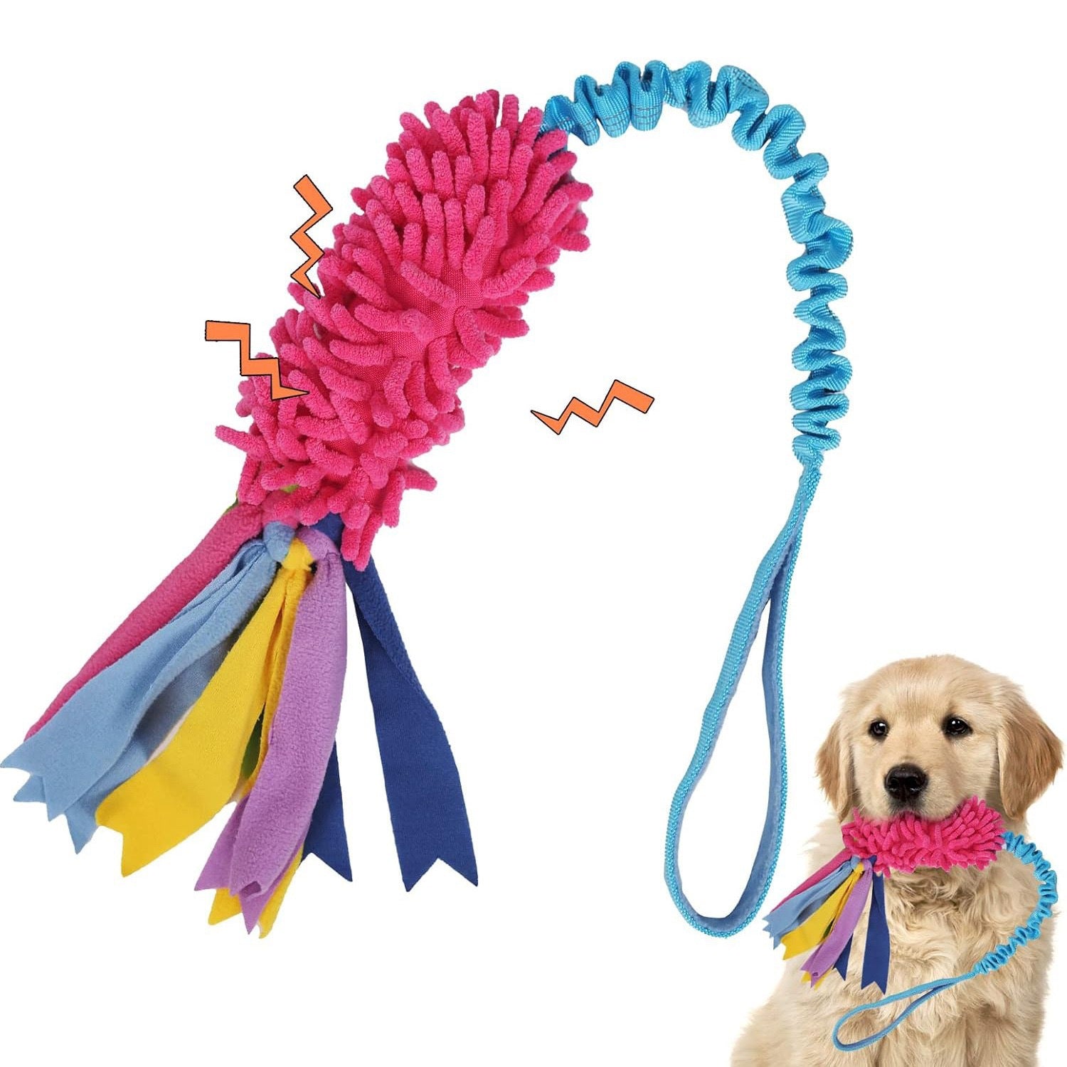 Animaux de compagnie Dents et dents Nettoyage Rope résistante chien Interactive Boredom Busting