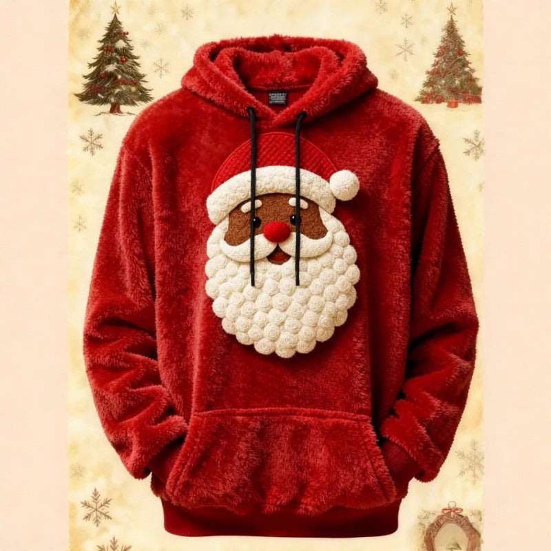 Sweatshirt à capuche à capuche de Noël imprimé numérique 3D