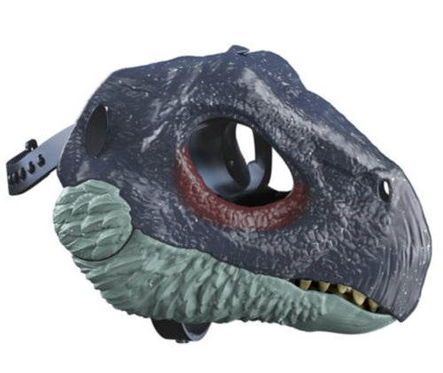 Bleu Dinosaure Couverture de la tête Dragon de faucille avec masque de griffe