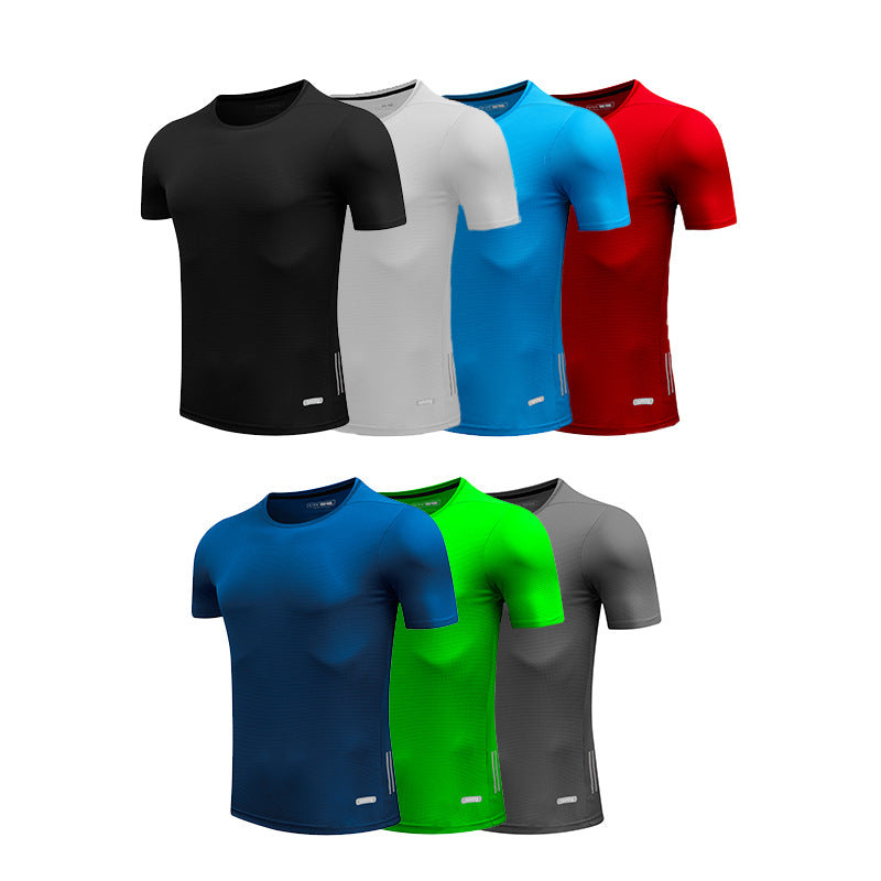 T-shirt de fitness sport occasionnel manches courtes