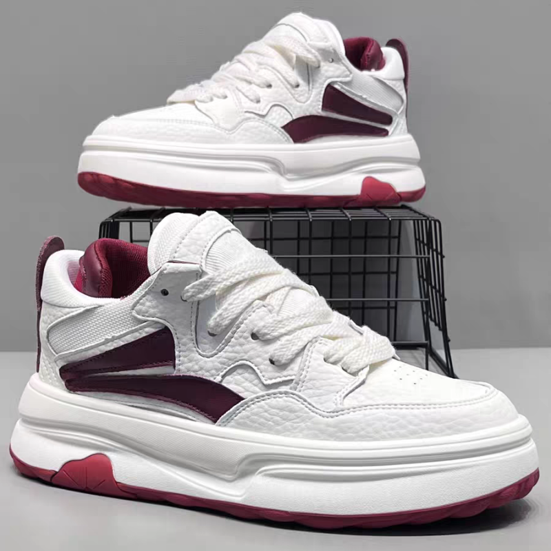 Spring Fashion Platform Versatile Sneakers blancs boostant la hauteur