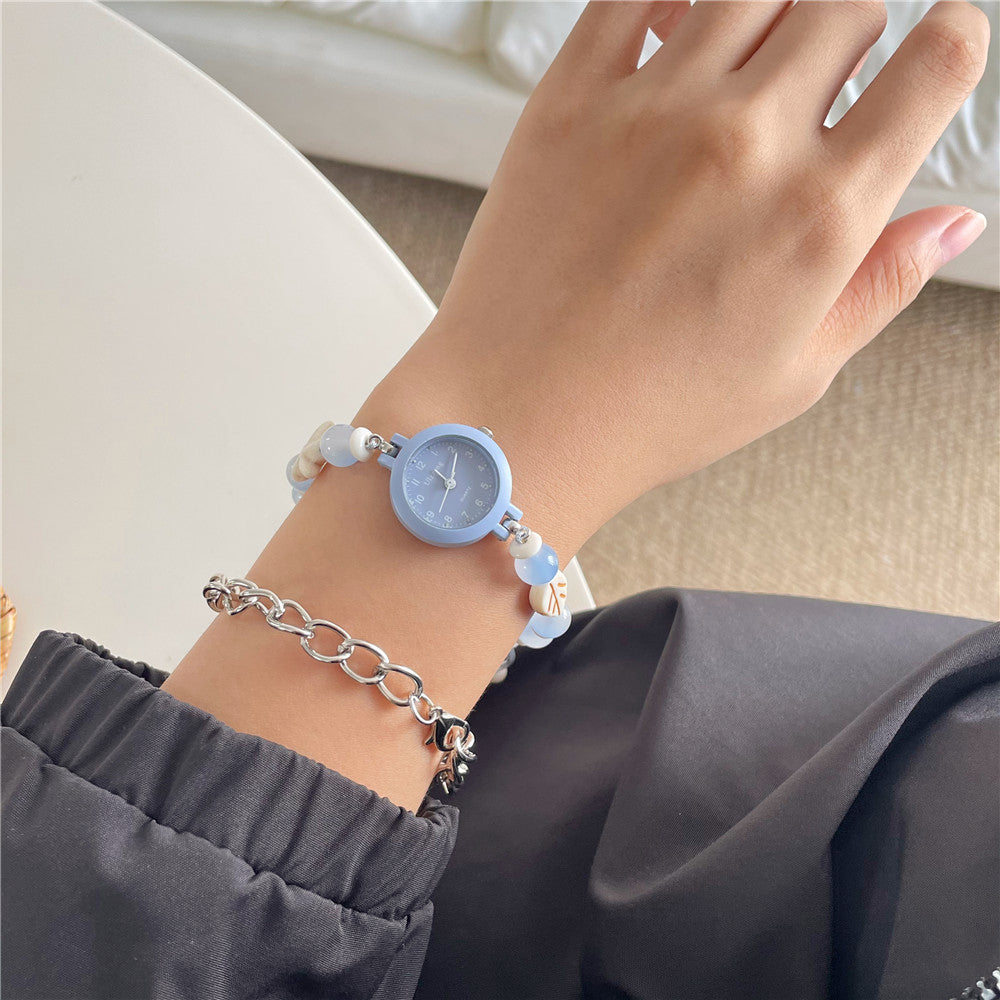 Créative Niche Unpopular Sweet Perled Watch Ins Style Haute Apparence