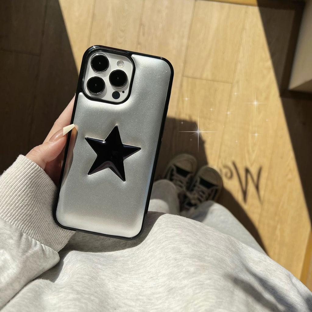 Coque de téléphone de marque européenne et américaine de mode Veste de descente tridimensionnelle Imitation Lea