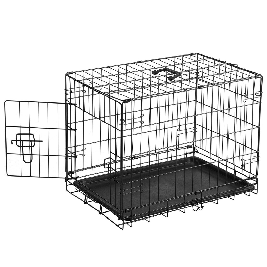 Cage de chien à porte unique - Kennel en métal durable