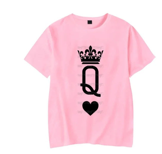 Couple Matching T Shirts Hommes et Femmes Valentines Jour Couple T Shirts Trendy