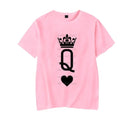 Couple Matching T Shirts Hommes et Femmes Valentines Jour Couple T Shirts Trendy
