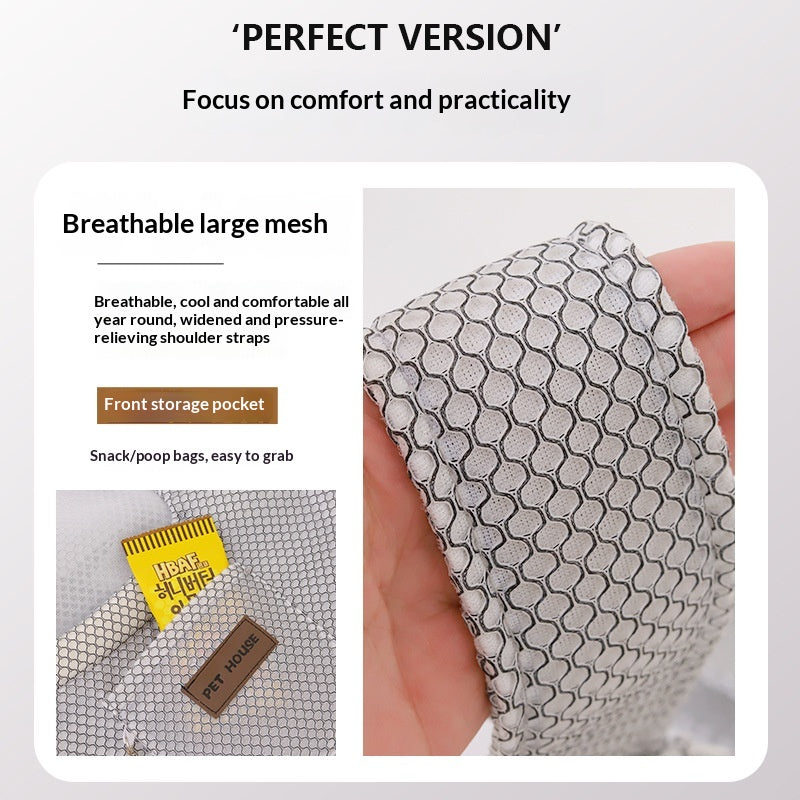Sac à dos pour animaux d'été portable et confortable