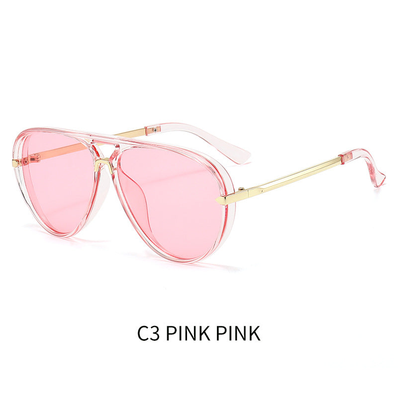 Lunettes de soleil de style grenouille