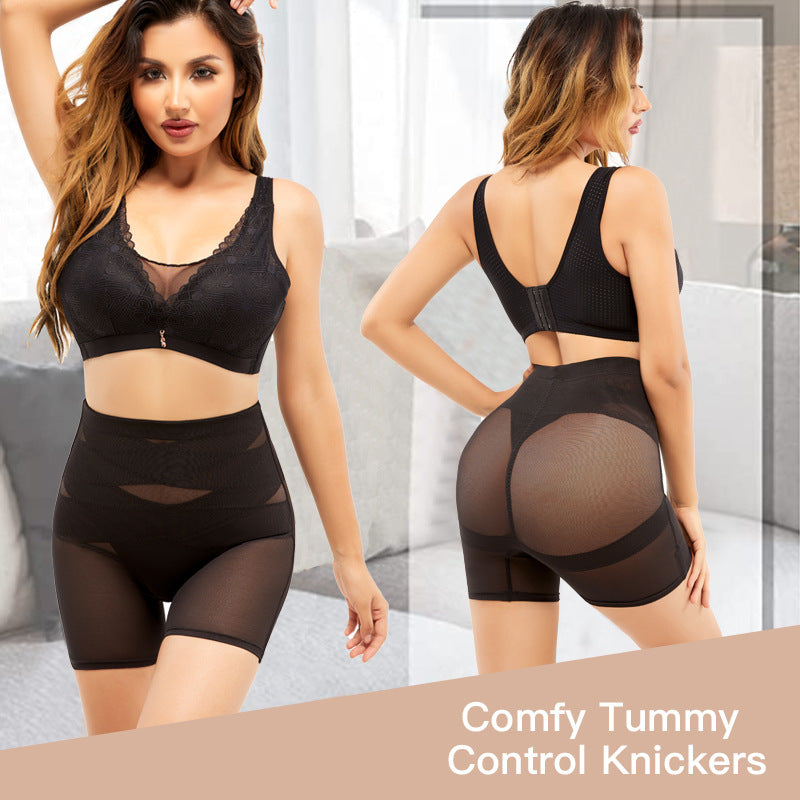 Femmes corps façonnage hanche haute Mesh corps façonnage pantalons contrôle abdominale culottes femmes mince