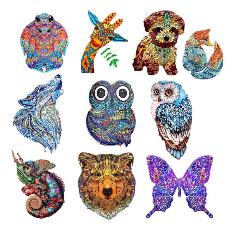 A5 Puzzle animal en bois