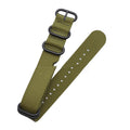 Convient pour le bracelet de montre en nylon de couleur solide