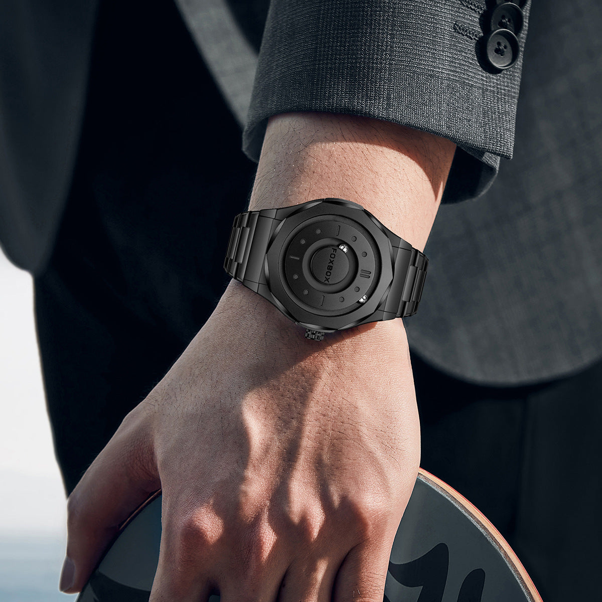 Créatif Personnalité magnétique Suspension Balle Montre Quartz