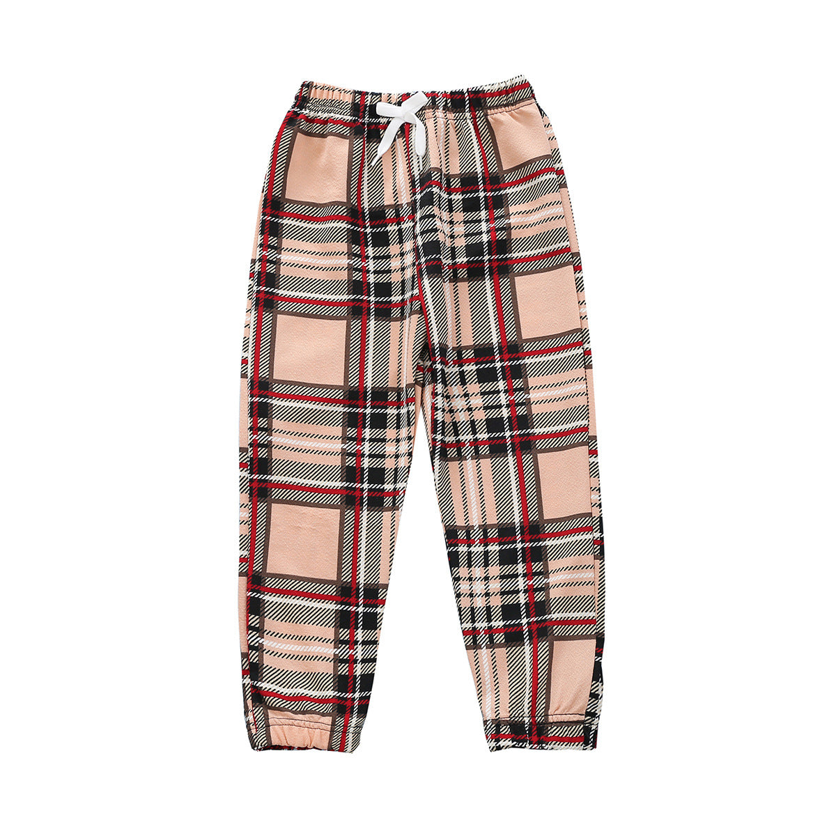 Filles Mode Casual Plaid Imprimer Pantalons