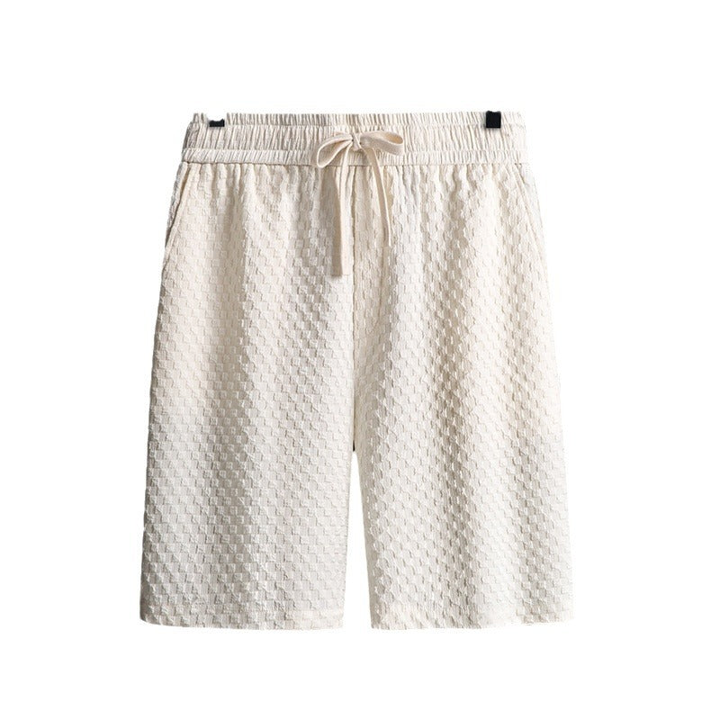 Lapel Short manches courtes costume jeune et d'âge moyen porter mode tendance deux-pièces costume