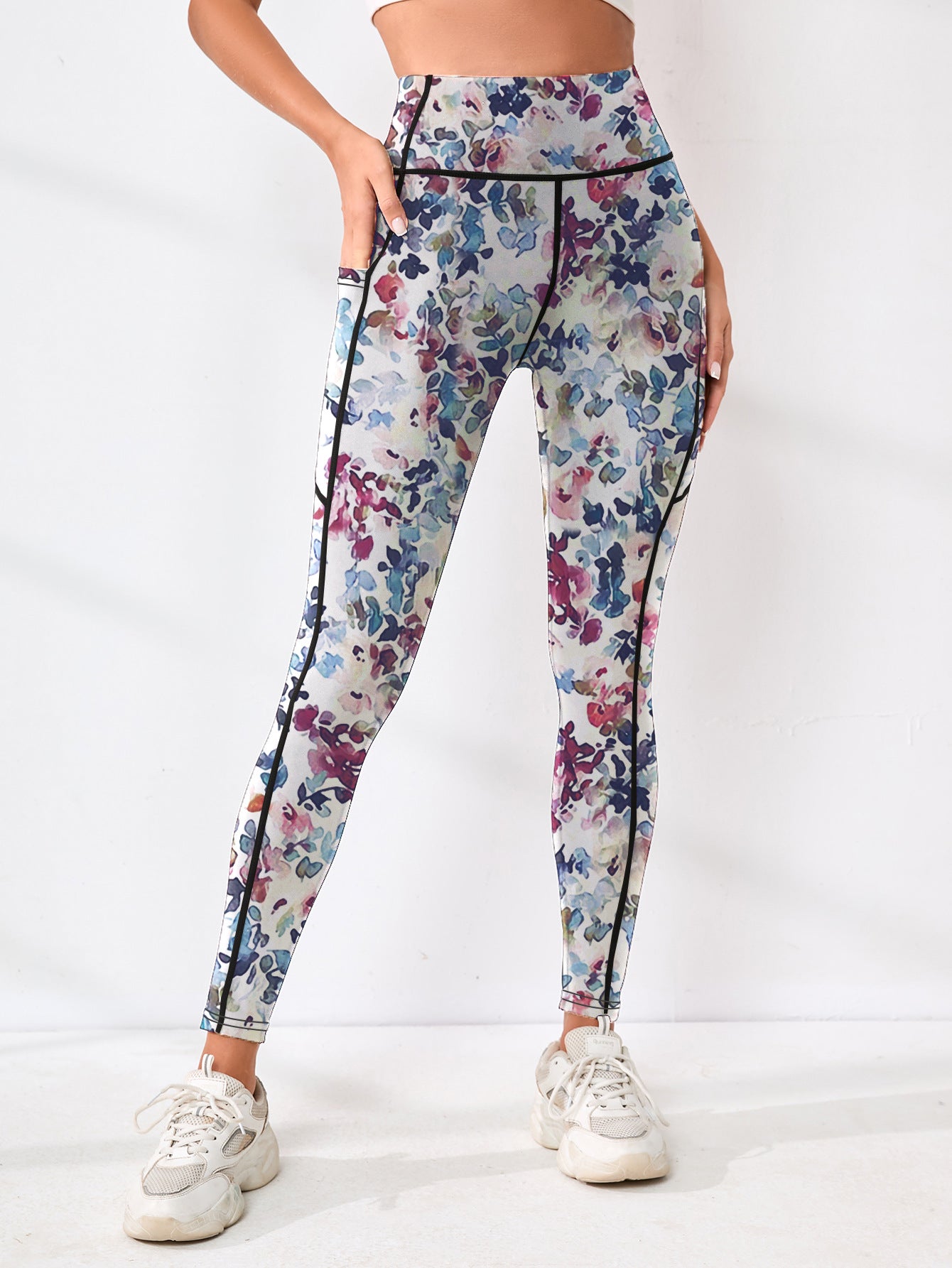 Pantalons de yoga populaires avec impression numérique