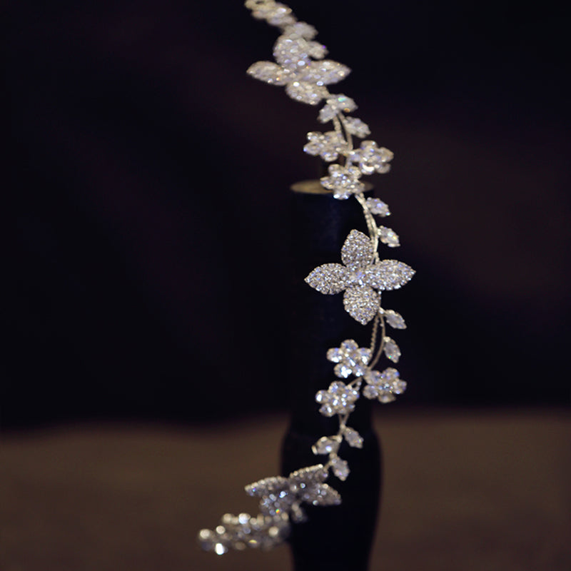 Tête de bande de cheveux Zircon cristal