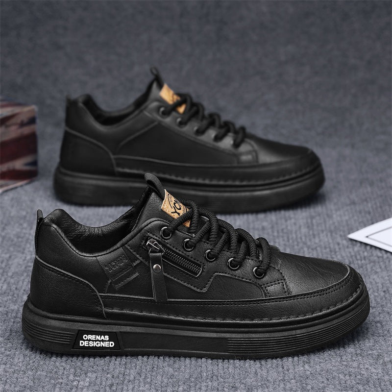 Casual Respirant Solid-colore Trendy Dentelle-up Sneakers ronde-orteil