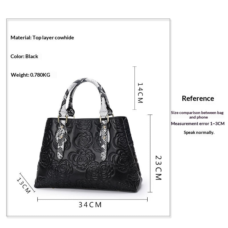 Sac d'épaule texturé à mi-âge