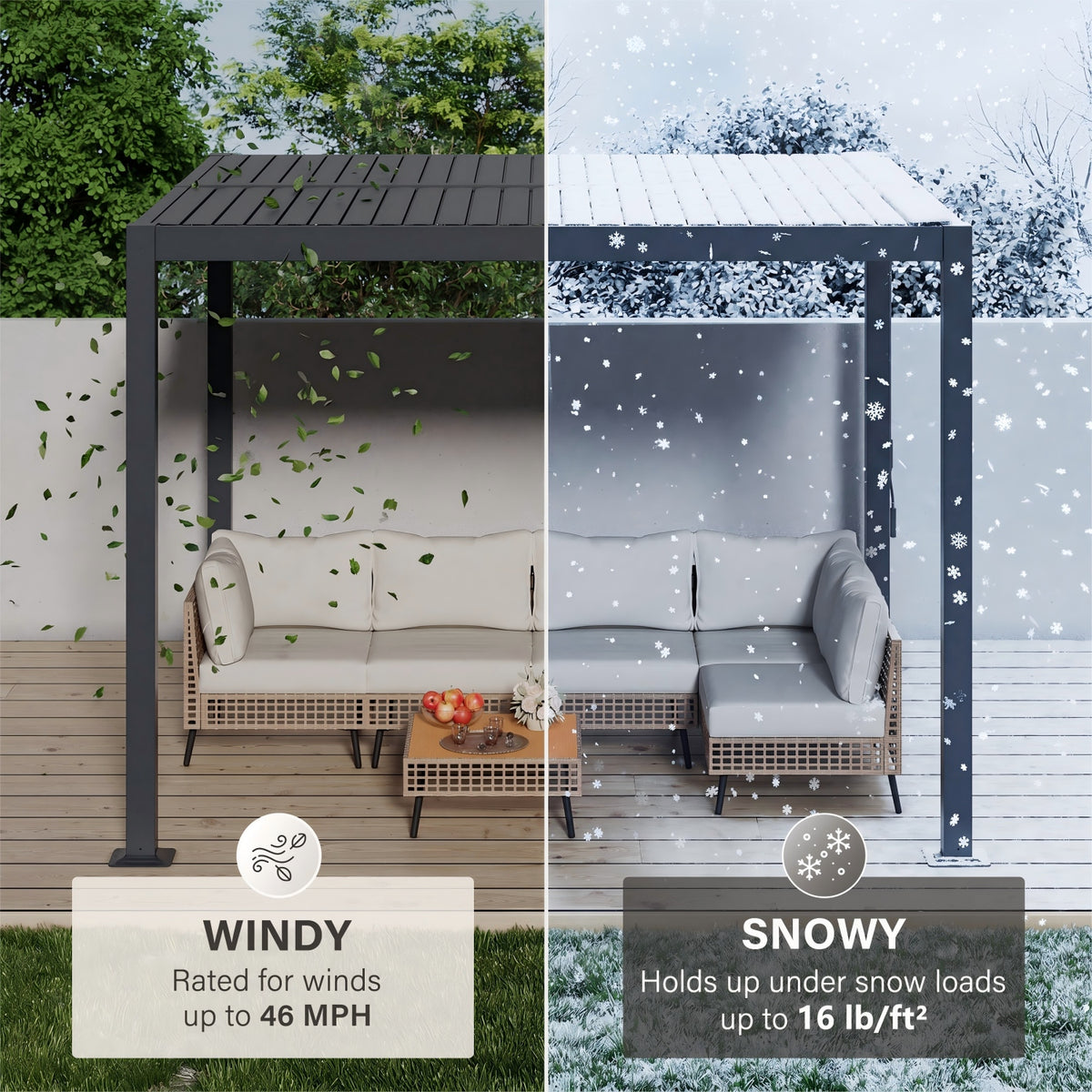 Pergola veloutée 10' X 10'