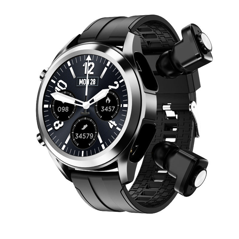 Casque Bluetooth homme Combo fréquence cardiaque Pression artérielle Sports Technologie Smart Watch