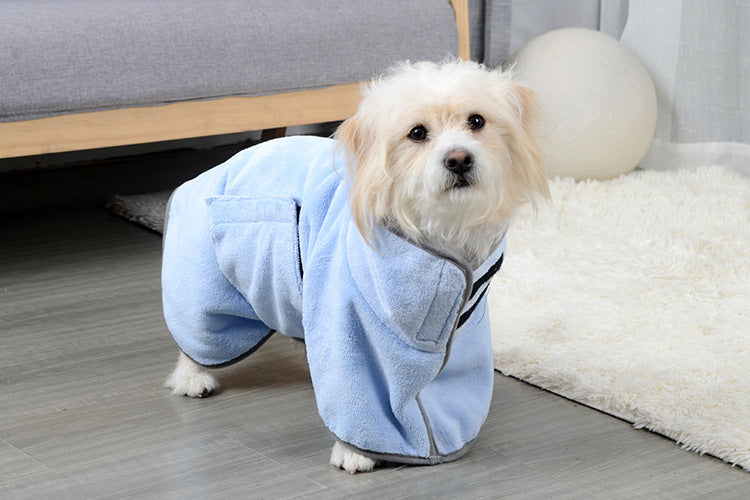 Sèche-linge rapide Serviette de bain absorbante chien peignoir Serviette de bain de chien pour chiens chats microfibre