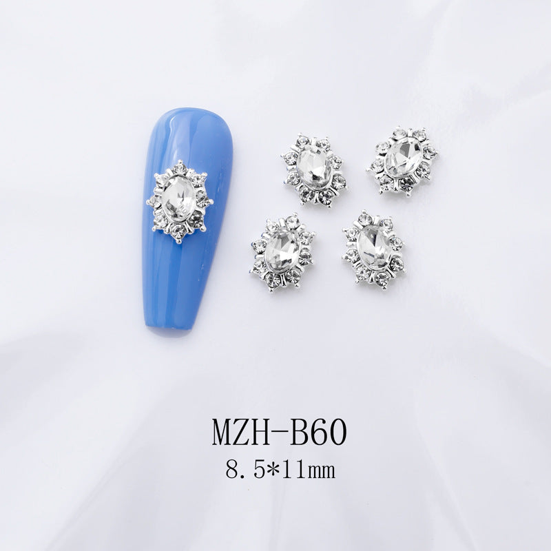 K9 Strass à dos plat ultra brillant en blanc pour décorations d'art à ongles