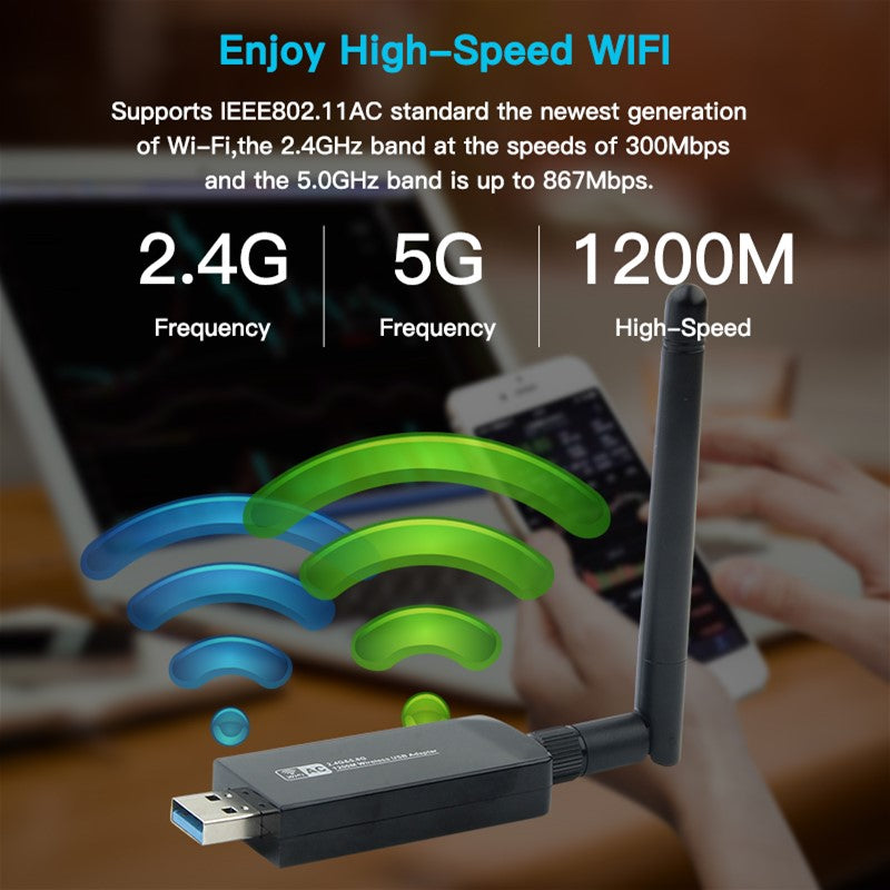Carte réseau sans fil Bluetooth W97L 1200M USB