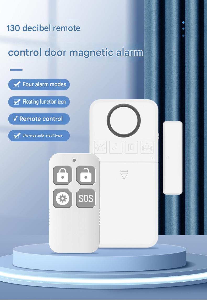 Capteur d'alarme de porte et de fenêtre sans fil avec télécommande