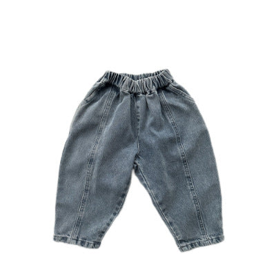 Pantalon de style japonais simple Retro Baggy