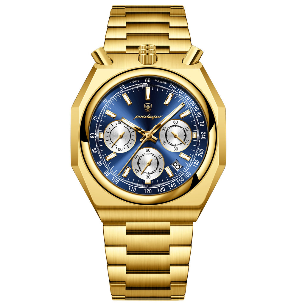 Imperméable Montre homme mode Montre Quartz multifonction