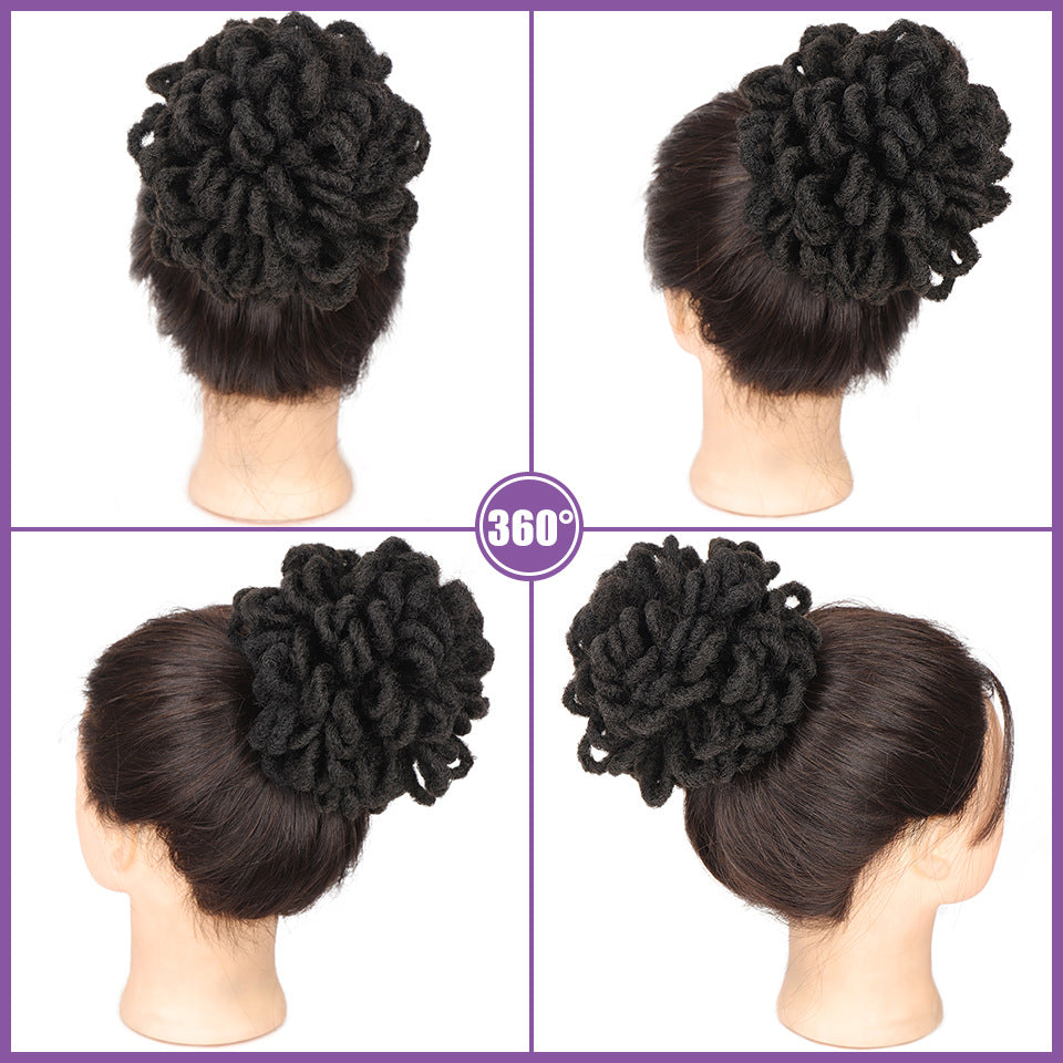 Sac à Cheveux Africain Bun Drawstring Dreadlocks Sac à Cheveux afro