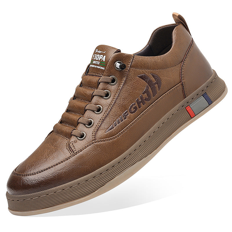 Chaussures en cuir pour hommes respirant tout en adéquation
