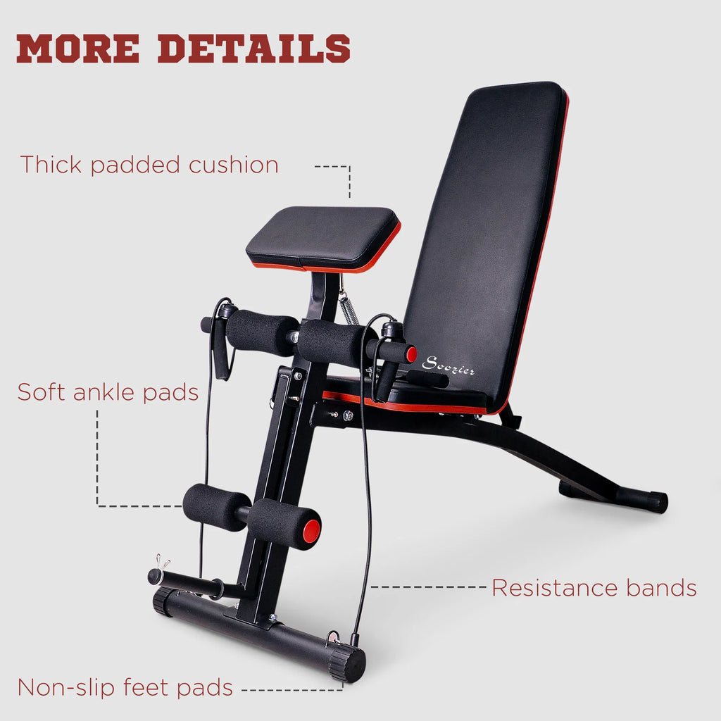 Banc de presse pliable Dumbbell réglable