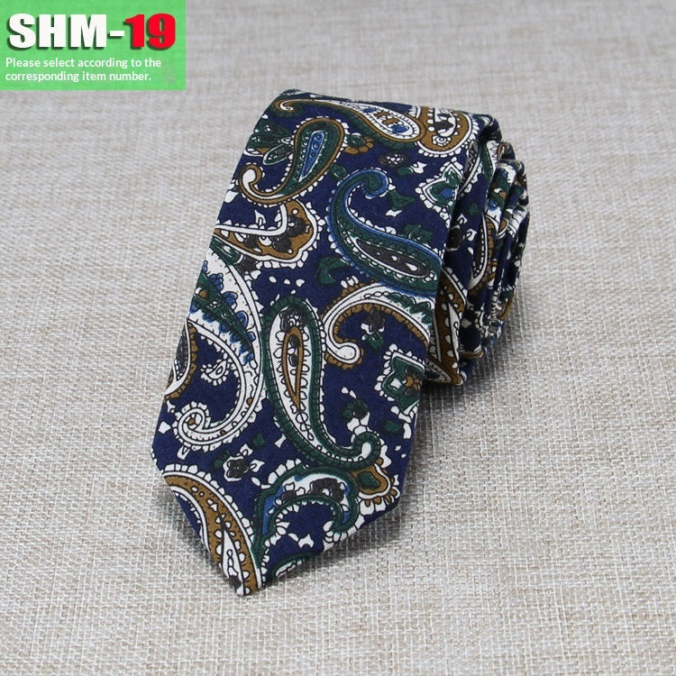 Narrow Casual Patterned Tie pour les hommes